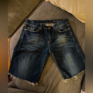 Blank NYC dark denim cutoff jean shorts